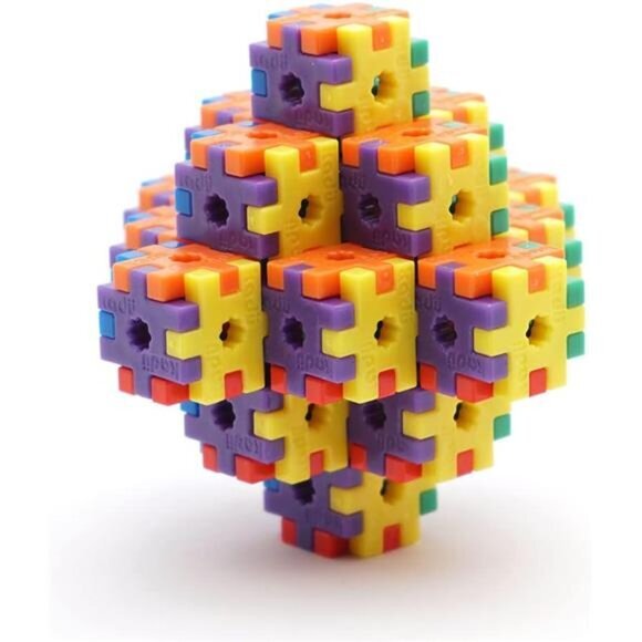 Rainbow 250 Piece Set STEM Building Construction Toy for Kids Girls Boys Ages 5+ - Picture 6 of 6
